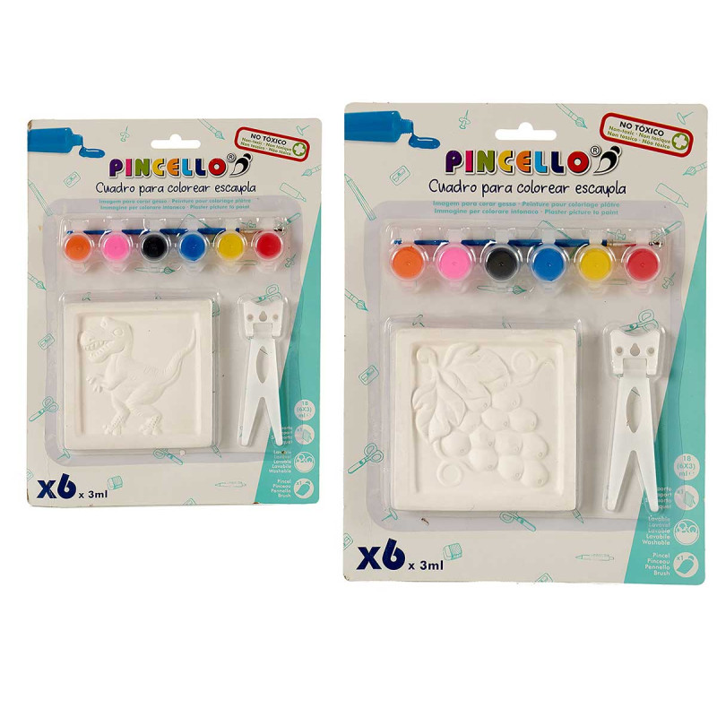 CUADRO ESCAYOLA PARA COLOREAR SURT 6