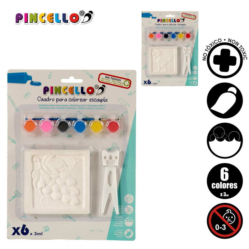 QUADRO GESSO DA COLORARE ASS 6