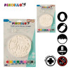 CADRE PLATRE ROND COLORIER SET 6