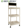 CHARIOT BOIS 3 ETAGERES TABLEAU BLANC