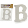 LETTRE B POLYSTYRENE 13,5X15CM
