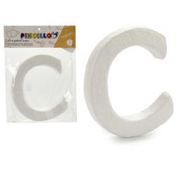 LETTRE C POLYSTYRENE 13,5X15CM