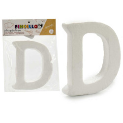 LETTRE D POLYSTYRENE 13,5X15CM
