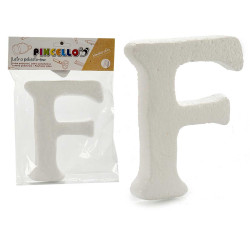 LETTRE F POLYSTYRENE 13,5X15CM