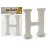 LETTRE H POLYSTYRENE 13,5X15CM