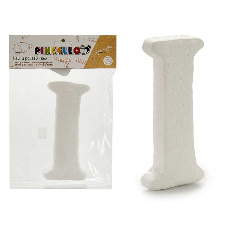 LETTRE I POLYSTYRENE 13,5X15CM