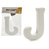 LETTRE J POLYSTYRENE 13,5X15CM