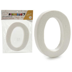 LETTRE O POLYSTYRENE 13,5X15CM