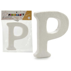 LETRA P POLIESTIRENO 13,5X15CM