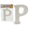 LETTRE P POLYSTYRENE 13,5X15CM