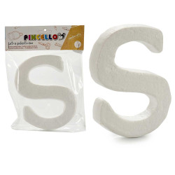LETTRE S POLYSTYRENE 13,5X15CM