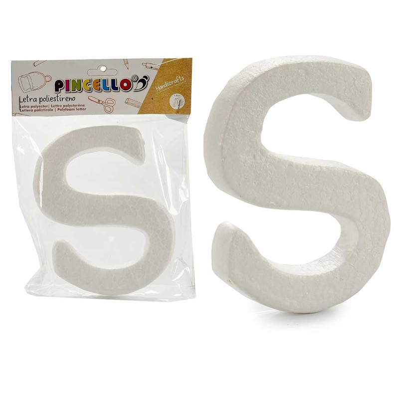 LETTRE S POLYSTYRENE 13,5X15CM