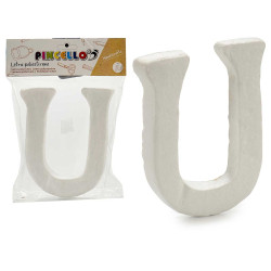 LETRA U POLIESTIRENO 13,5X15CM