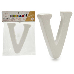 LETTRE V POLYSTYRENE 13,5X15CM