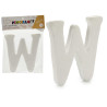 LETTRE W POLYSTYRENE 13,5X15CM