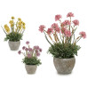 FLOR ARTIFICIAL TALLOS MACETA CEMENTO SUR 3