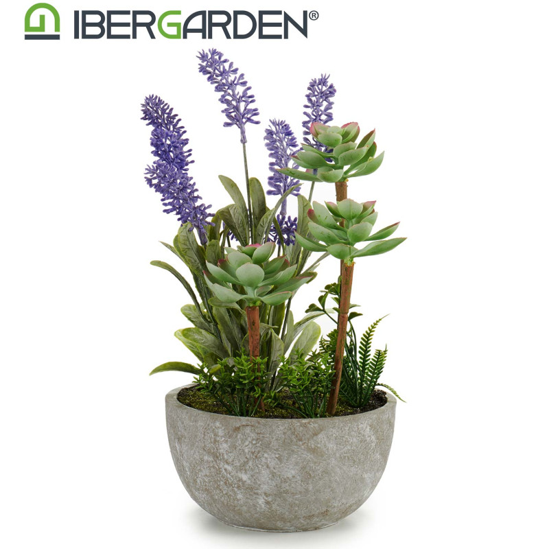 PLANTE ARTIFI LAVANDE POT DE FLEURS CIME