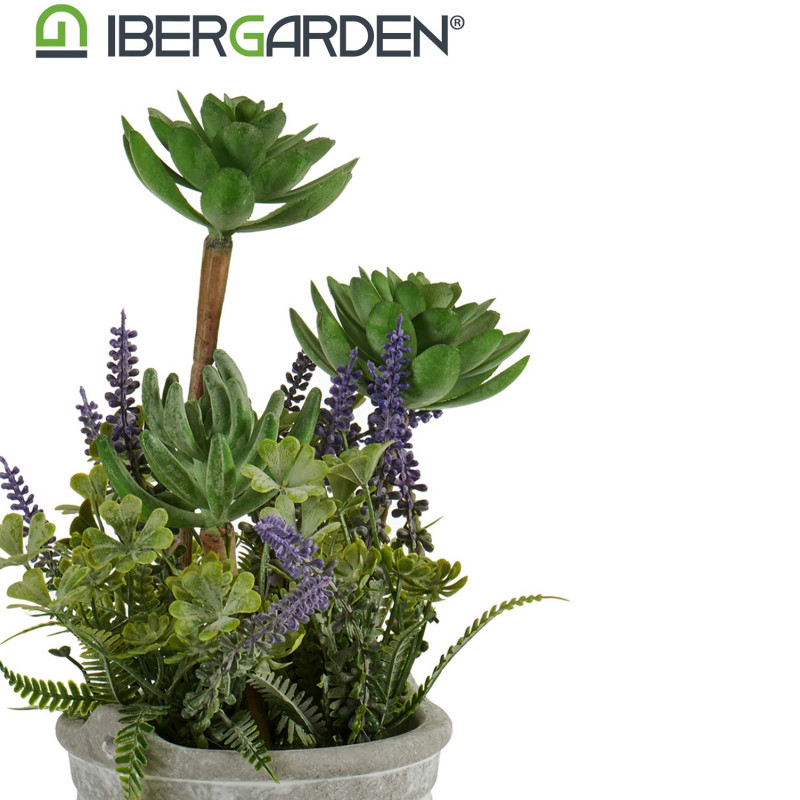 PLANTE ARTIFI FLEURS POT DE FLEURS CIMEN