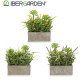 JARDIN ARTIF FLOR MACETA RECTAN CEMEM S4