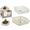 ORGANIZZATORE CUCINA PLASTICA BIANCO