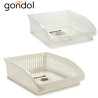 ORGANIZZATORE CUCINA PLASTICA BIANCO