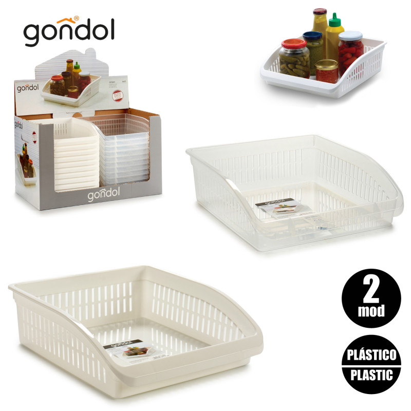 ORGANIZZATORE CUCINA PLASTICA BIANCO