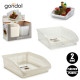 ORGANIZZATORE CUCINA PLASTICA BIANCO