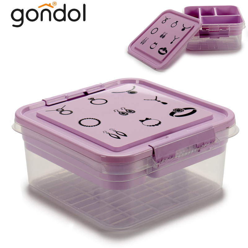 GUARDA JOIAS PLASTICO COM FECHO