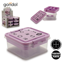 SCATOLA PORTA GIOIE PLASTICA CON CHIUSUR