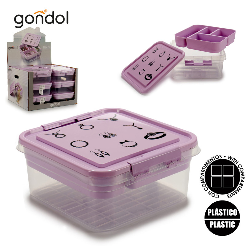 SCATOLA PORTA GIOIE PLASTICA CON CHIUSUR