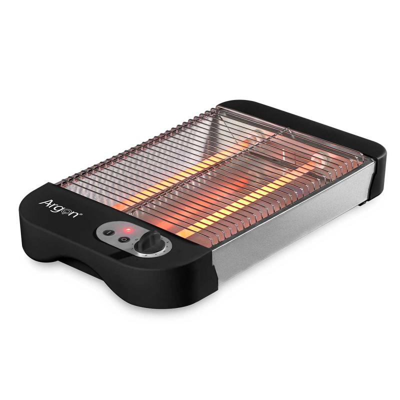 GRILLE-PAIN PLAT NOIR 600W