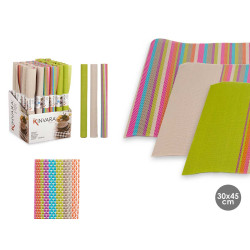 TOVAGLIETTA 30X45 RIGHE VARI COLORI ASS3