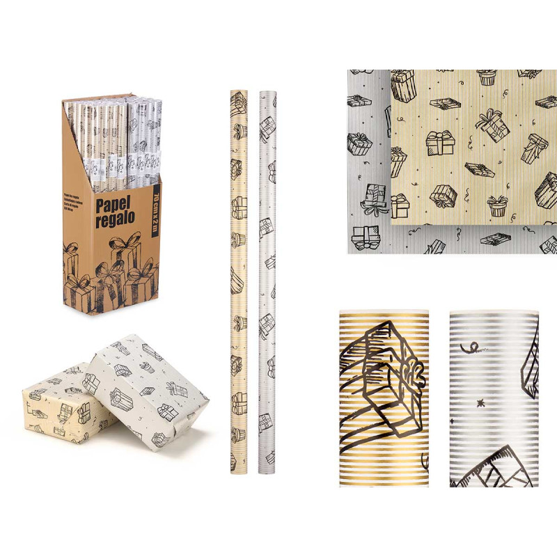 ROLO PAPEL PRESENTE 70X200 PRENDAS SORT
