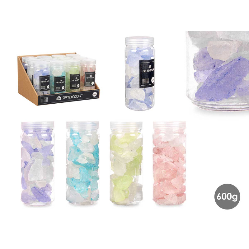 POT 600GR QUARTZ ASSORT 4 COULEURS