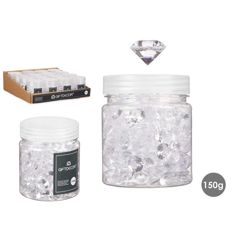 BARATTOLO 150GR DIAMANTI MED TRASPARENTE