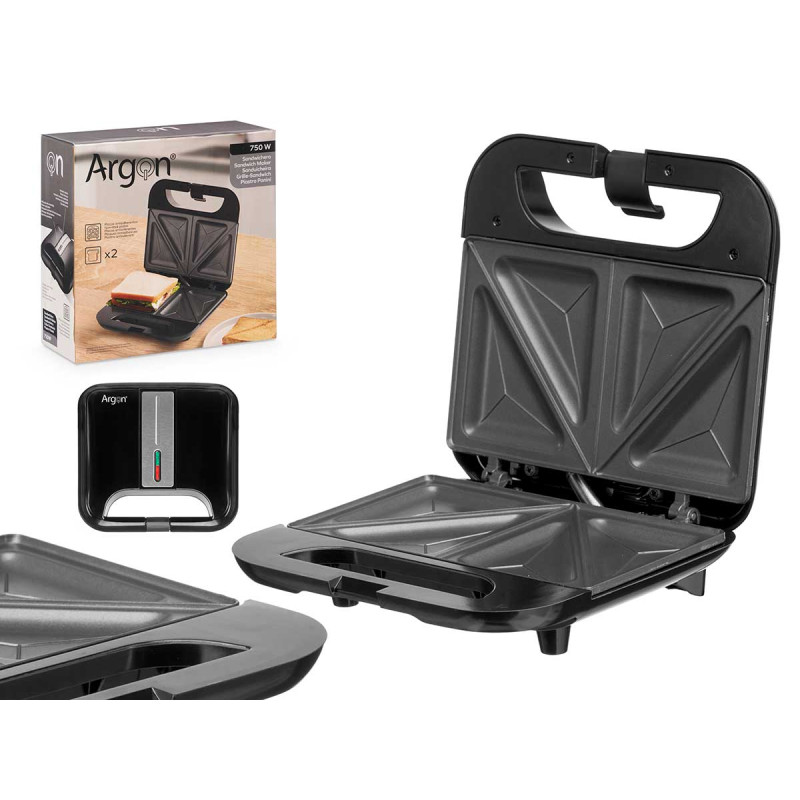PIASTRA PANINI X2 NERA 750W