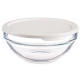 RECIPIENTE REDONDO CHEFS COM TAMPA BRANCA 595ML