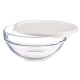 RECIPIENTE REDONDO CHEFS COM TAMPA BRANCA 595ML