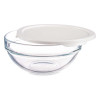 595ML CHEFS ROUND LUNCH BOX WITH WHITE LID
