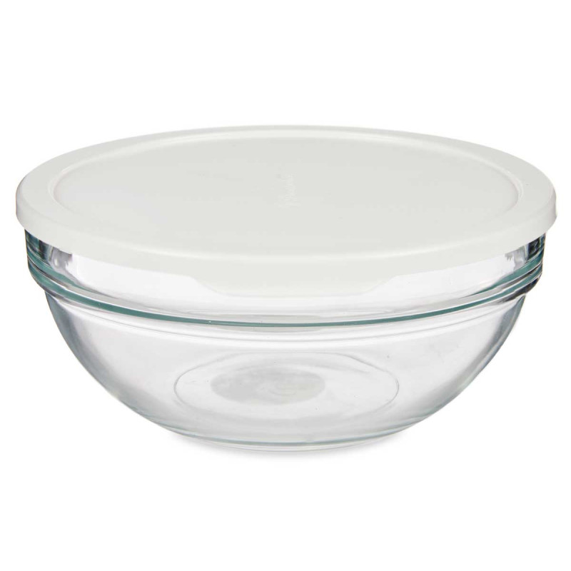 RECIPIENTE REDONDO CHEFS COM TAMPA BRANCA 1135ML