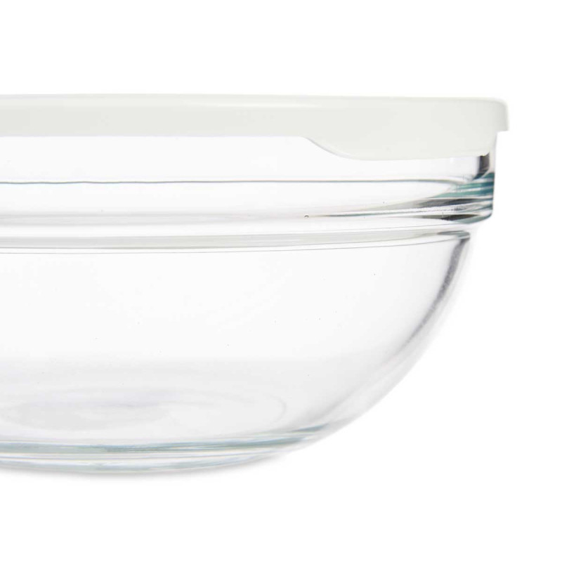 RECIPIENTE REDONDO CHEFS COM TAMPA BRANCA 1135ML