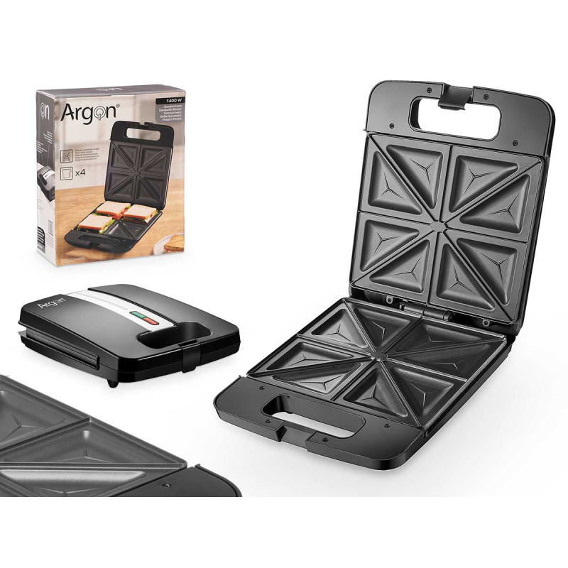 GRILLE-SANDWICH X4 NOIR 1400W 