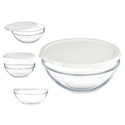 RECIPIENTE REDONDO CHEFS COM TAMPA BRANCA 1700ML 