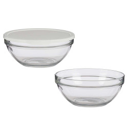 RECIPIENTE REDONDO CHEFS COM TAMPA BRANCA 2500ML 