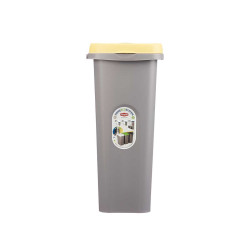 PAPELEIRA COM SACO 25L AMARELO