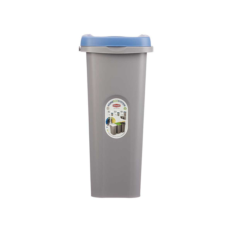 BIN WITH BAG HOLDER 25L BLUE