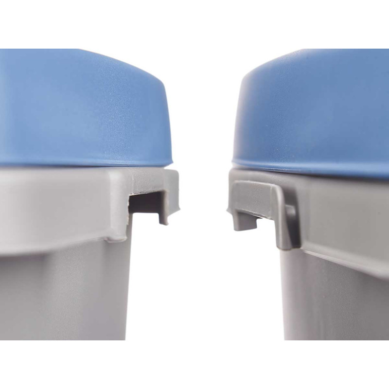 BIN WITH BAG HOLDER 25L BLUE
