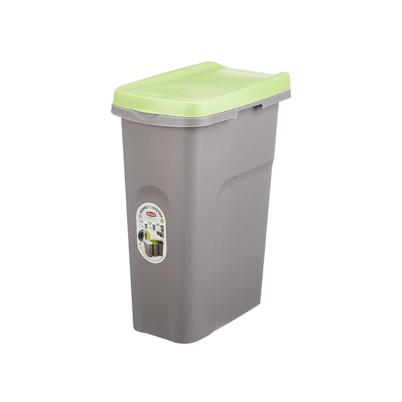 BIN WITH BAG HOLDER 25L GREEN