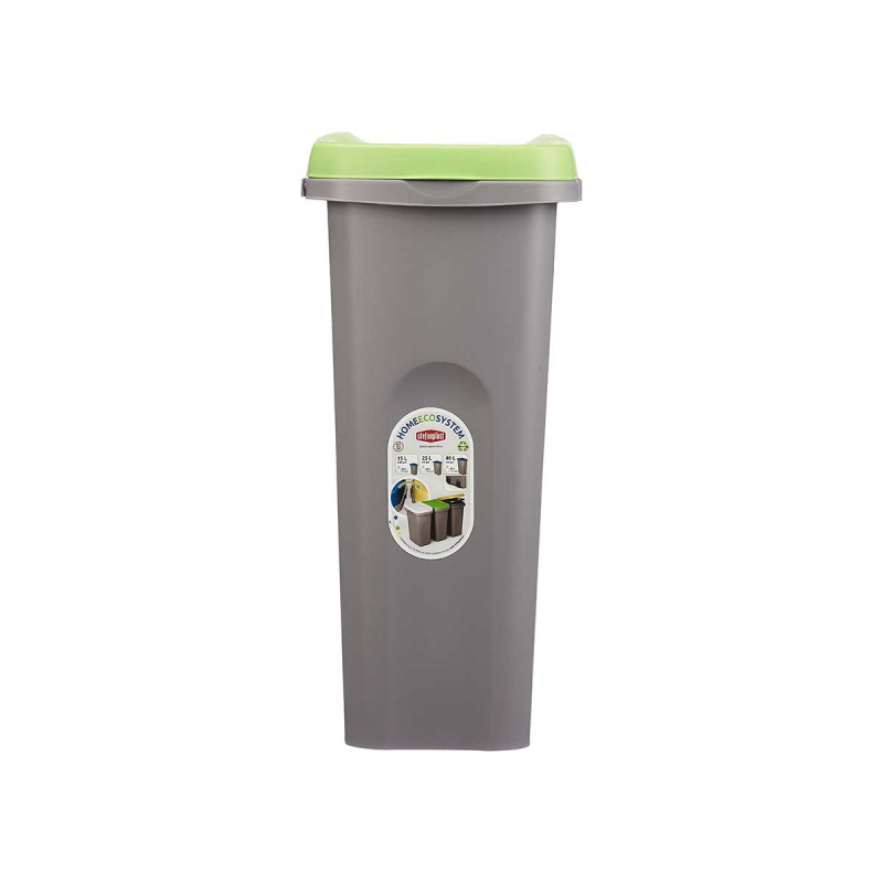 BIN WITH BAG HOLDER 25L GREEN