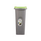 PAPELERA CON SUJECION BOLSA 25L VERDE